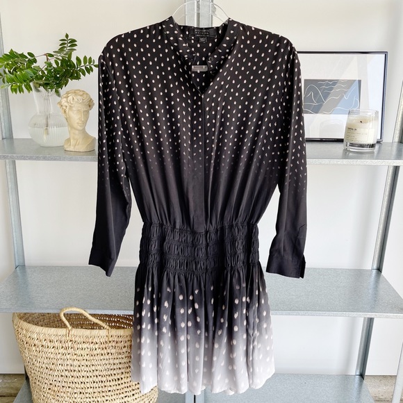 All Saints Dresses & Skirts - ALL SAINTS silk printed dress polka dot event work